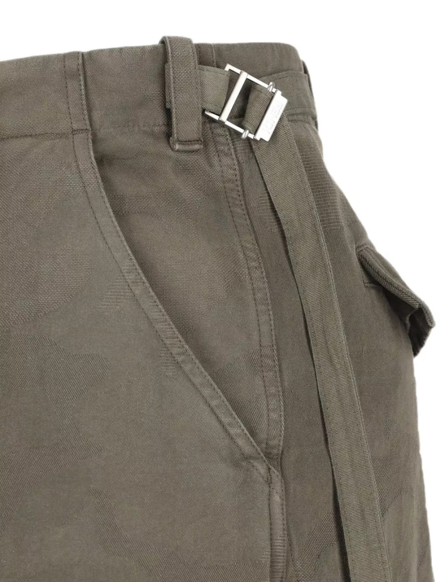 Fendi Pantaloni cargo in cotone, view 2