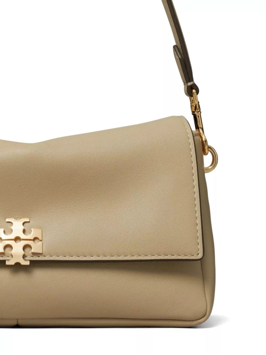Tory Burch Charlie borsa a spalla in pelle piccola, view 3