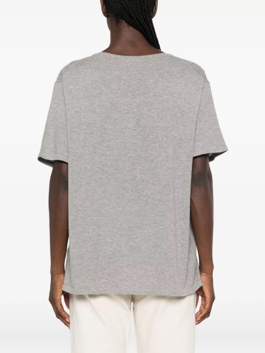 The Row Top in cotone e cashmere Pirro, view 2
