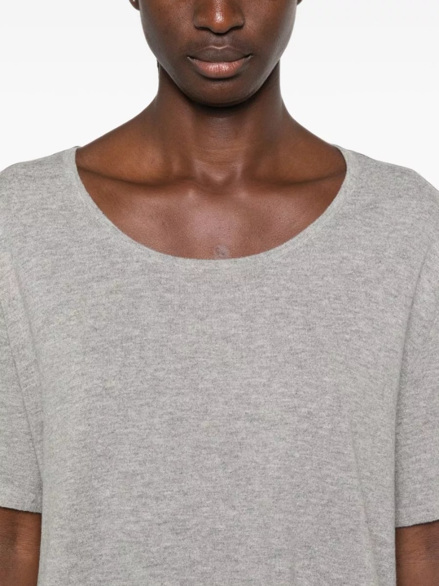 The Row Top in cotone e cashmere Pirro, view 5