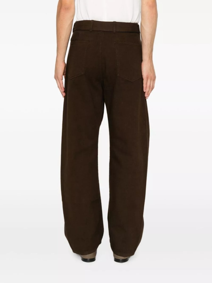 Lemaire Jeans con cintura annodata, view 3