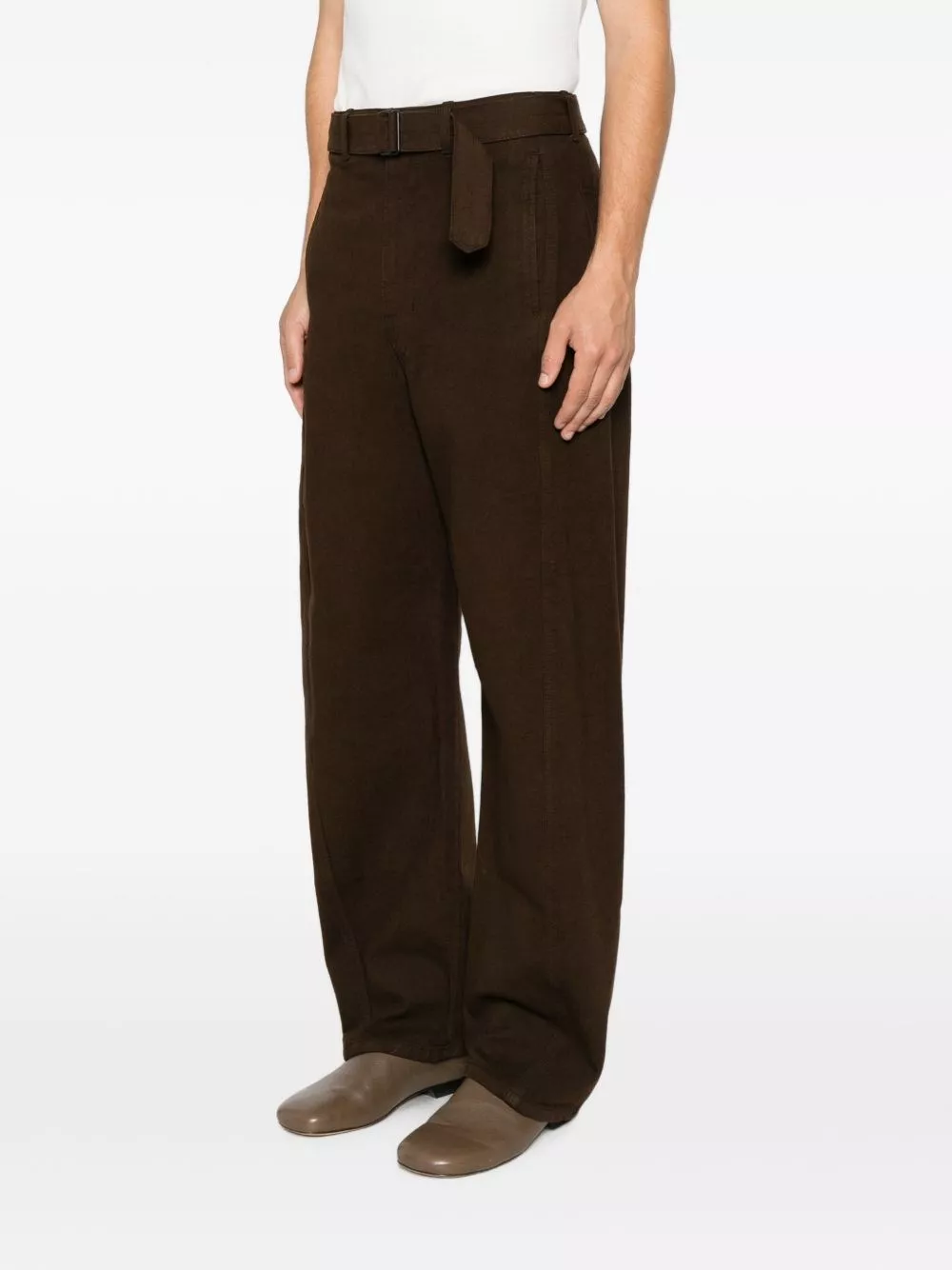 Lemaire Jeans con cintura annodata, view 2