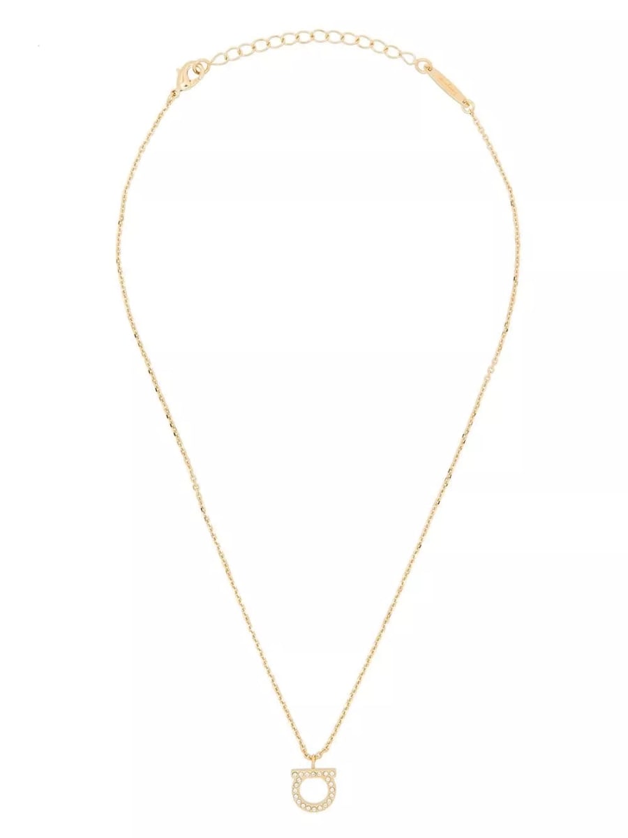 Ferragamo Collana Gancini Crystal