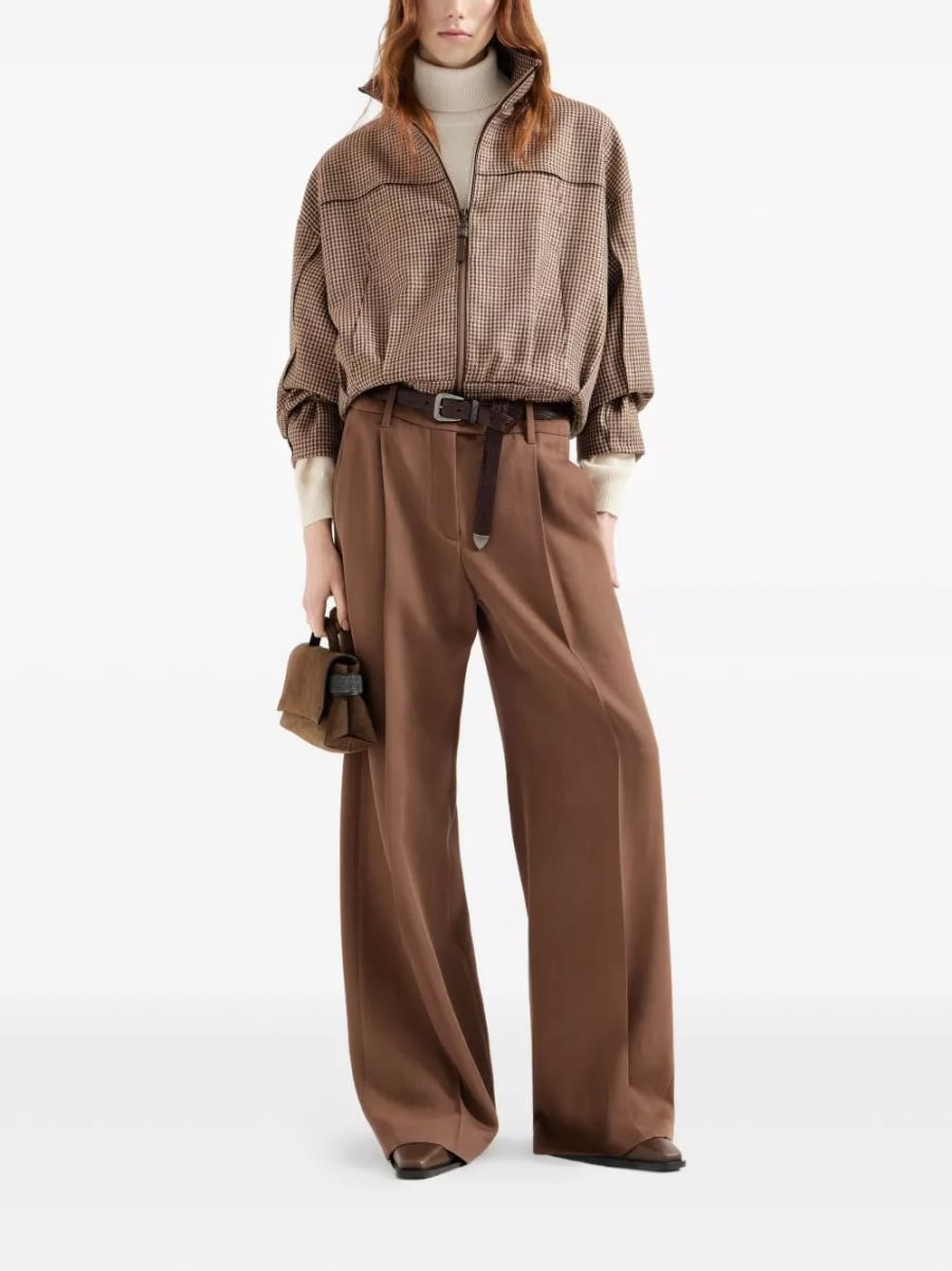 Brunello Cucinelli Giacca blouson in lana, view 2