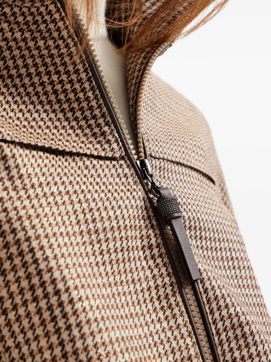 Brunello Cucinelli Giacca blouson in lana, view 3