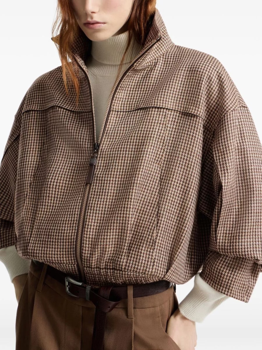 Brunello Cucinelli Giacca blouson in lana, view 5