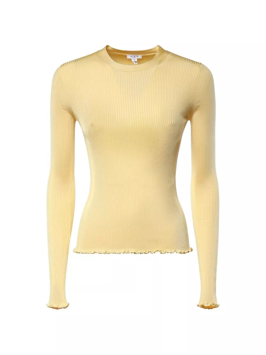 Alaïa Top in seta a coste