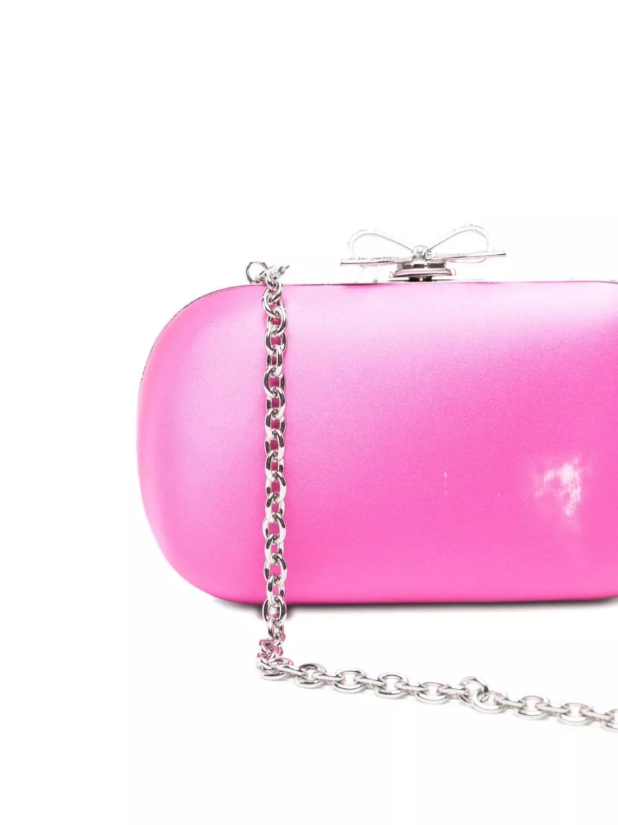 self-portrait Clutch in raso, view 2