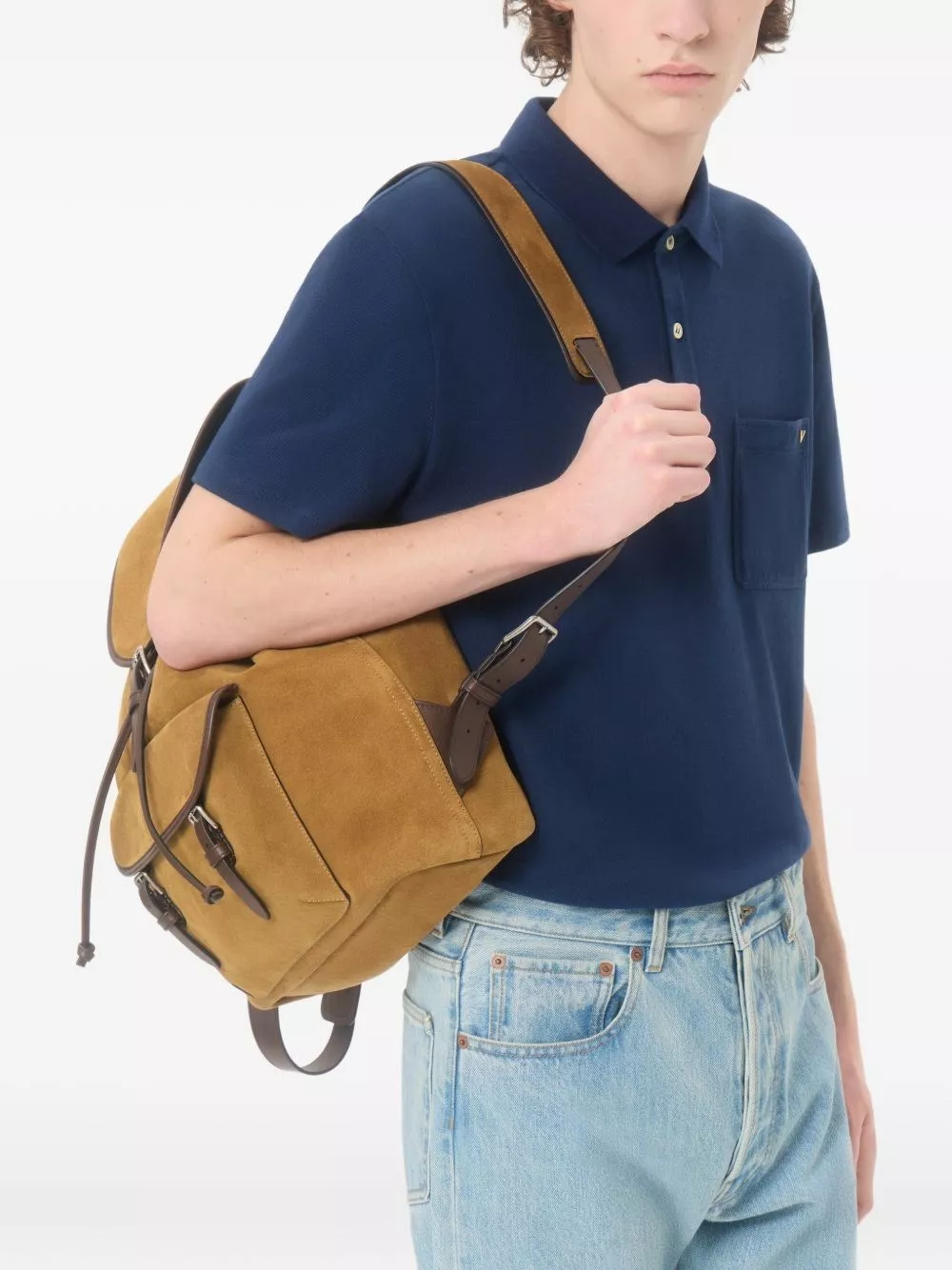 Valentino VGOLD la polo in cotone, view 2