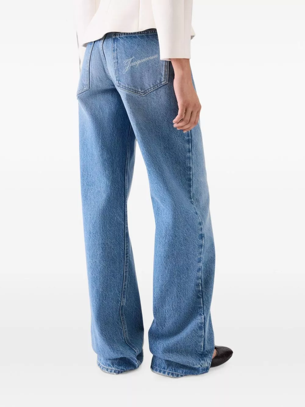 Jacquemus Jeans in denim a gamba larga