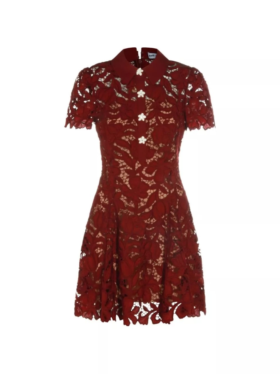 self-portrait Abito mini in pizzo