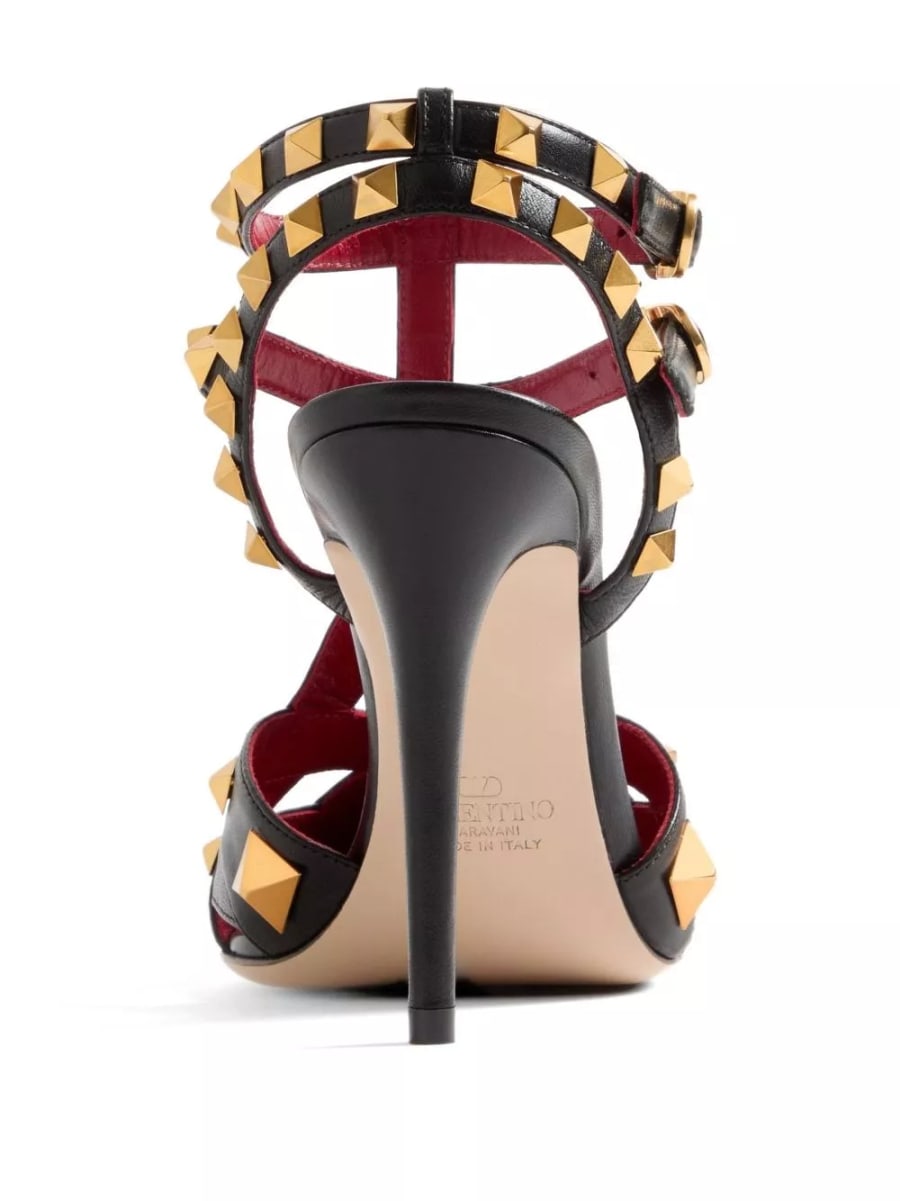 Valentino Garavani Pumps in pelle Studdy, view 3