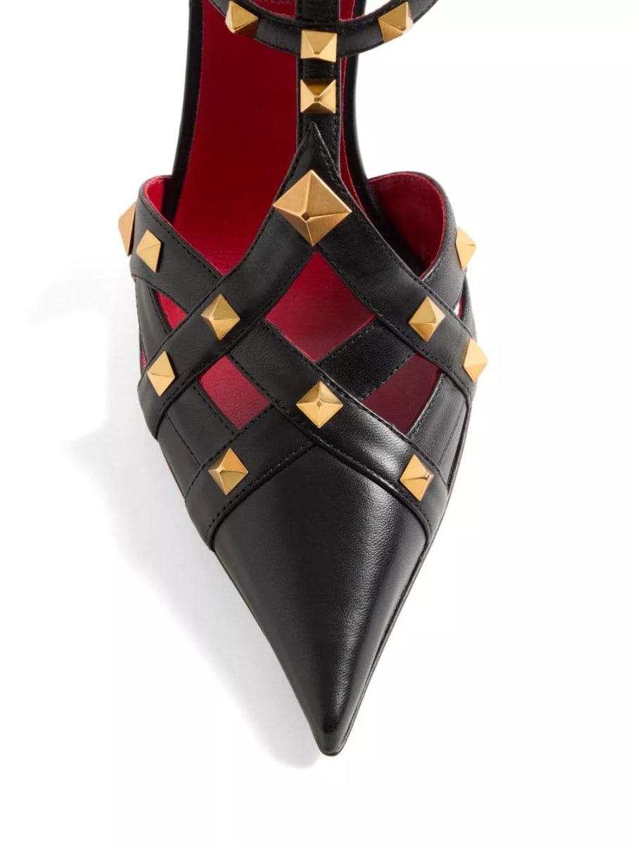 Valentino Garavani Pumps in pelle Studdy, view 5
