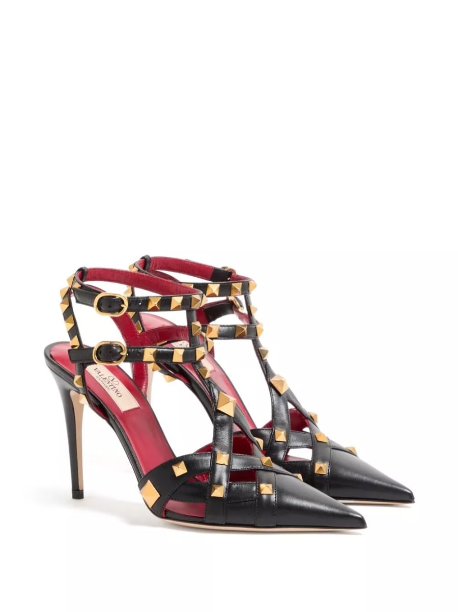 Valentino Garavani Pumps in pelle Studdy, view 6