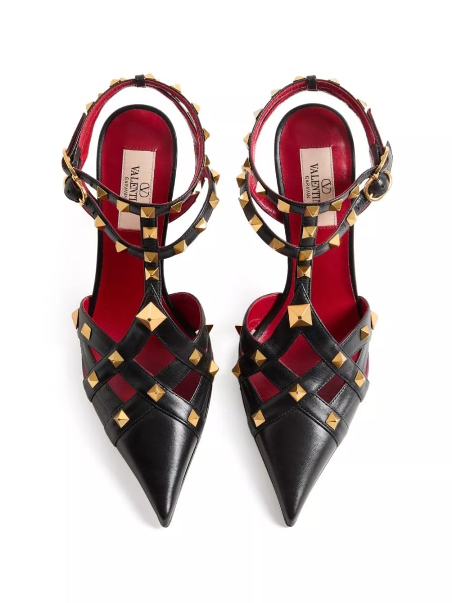Valentino Garavani Pumps in pelle Studdy, view 7