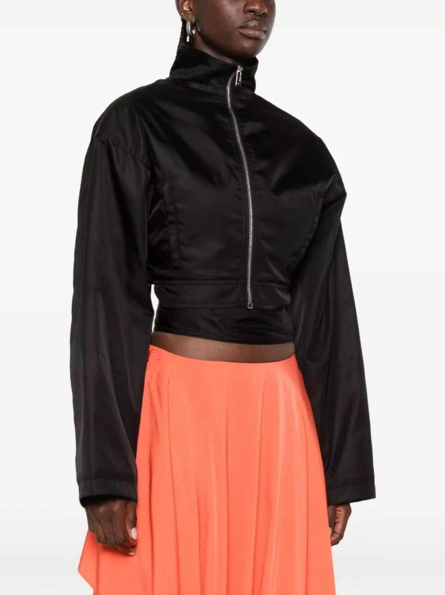 Alaïa Giacca bomber in nylon, view 4