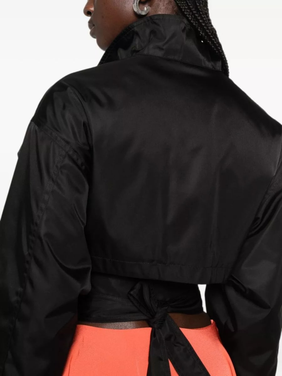 Alaïa Giacca bomber in nylon, view 5