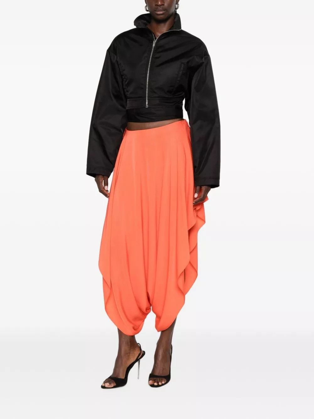 Alaïa Giacca bomber in nylon, view 2