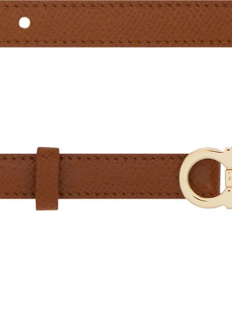 Ferragamo Cintura in pelle Gancini, view 4