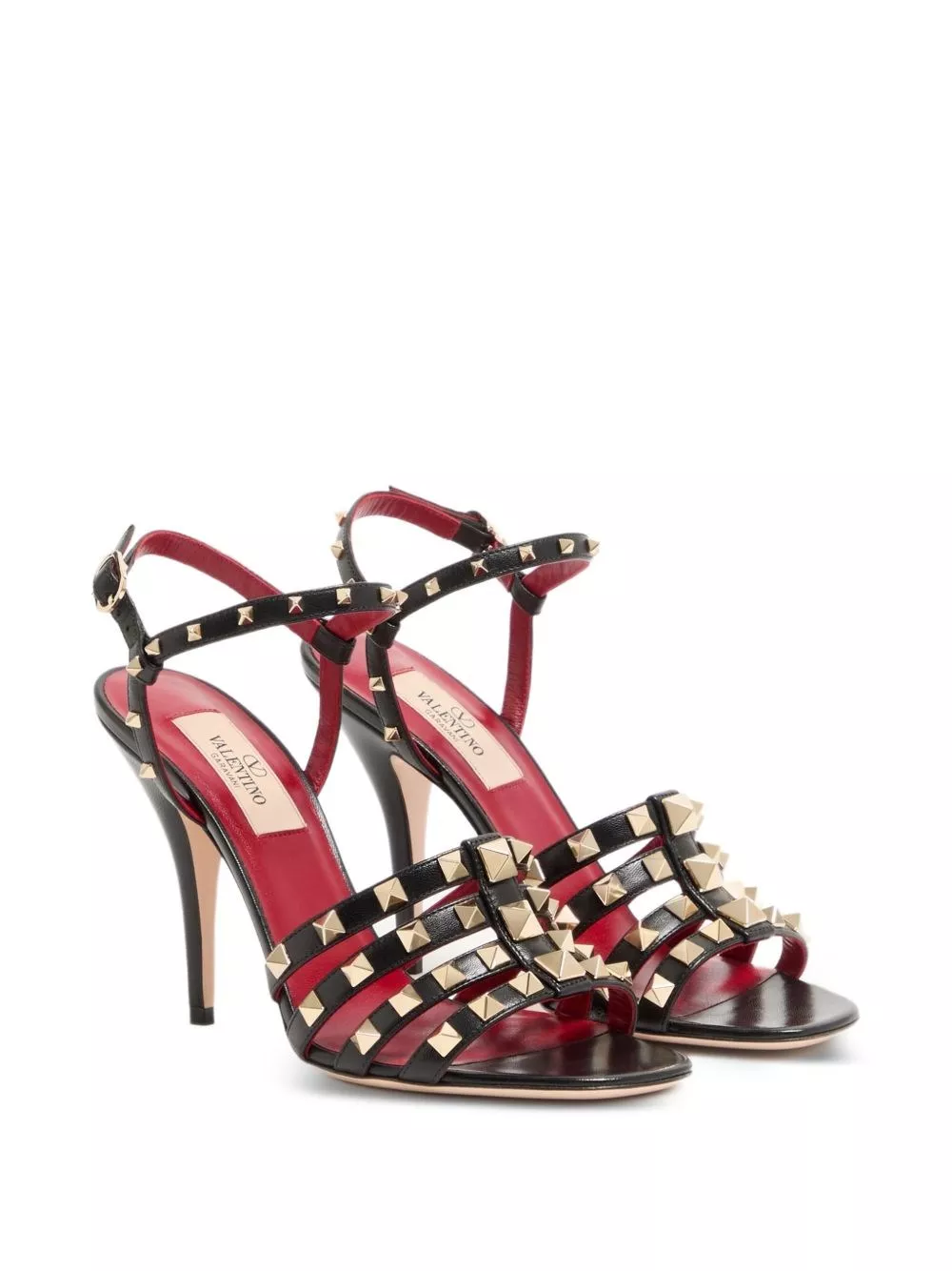 Valentino Garavani Sandali in pelle Rockstud, view 2