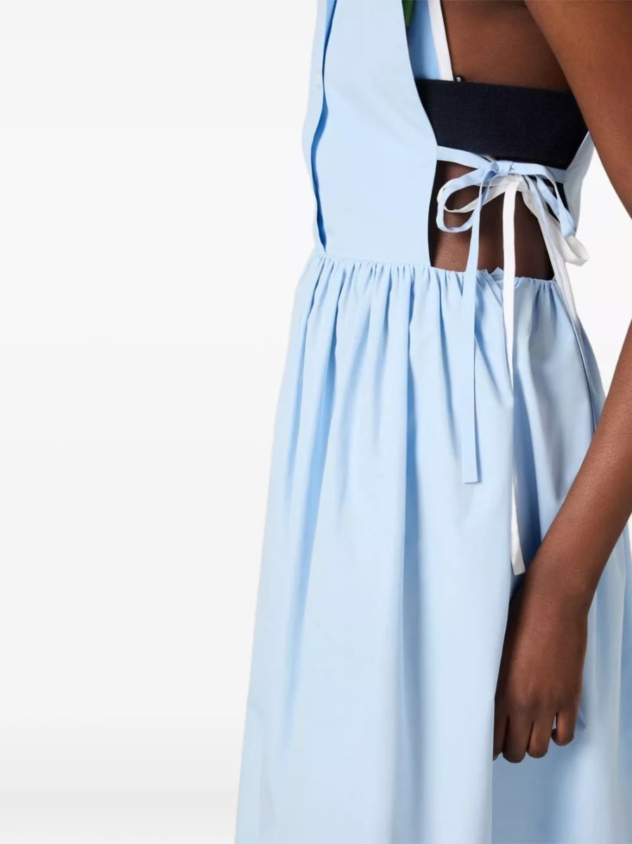 Miu Miu Abito camicia in cotone, view 3