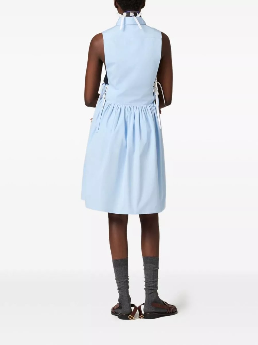 Miu Miu Abito camicia in cotone, view 6