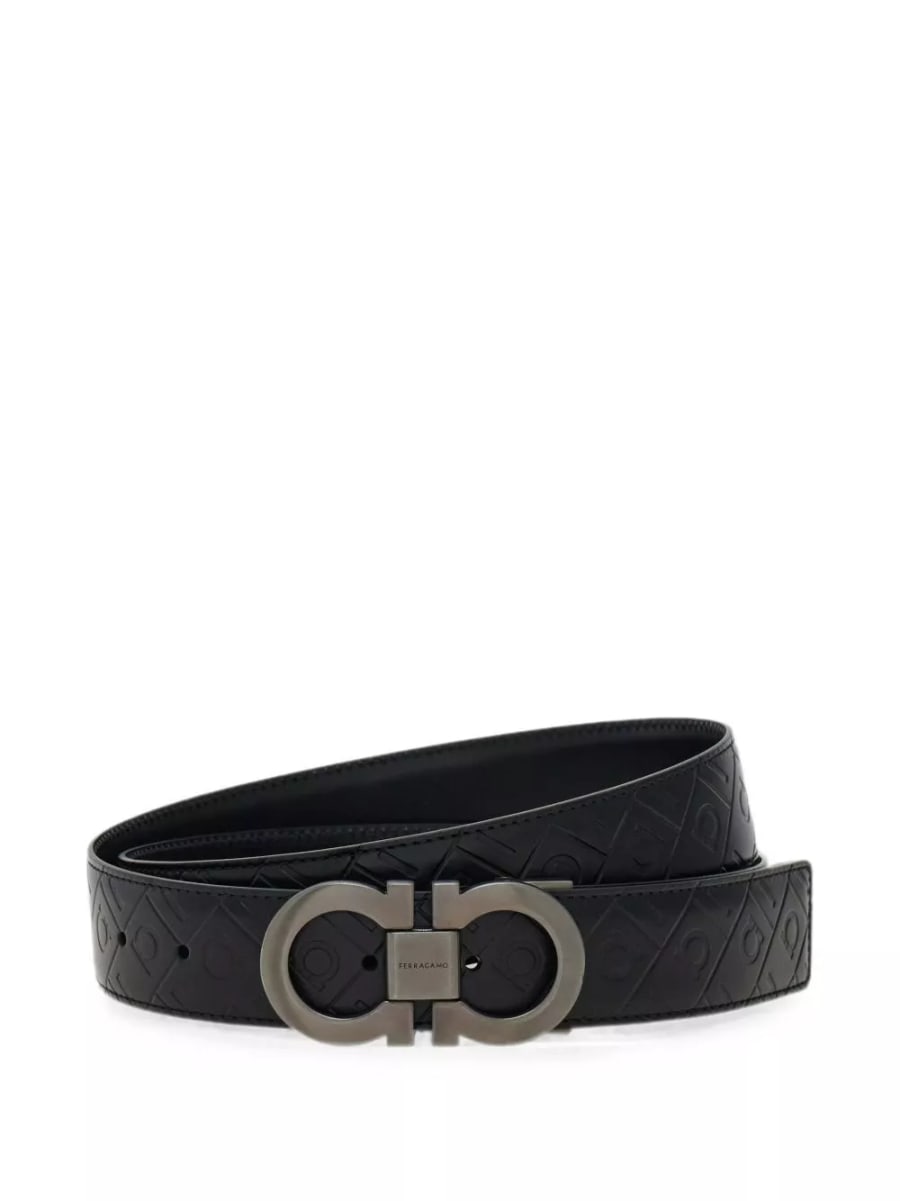 Ferragamo Cintura in pelle Gancini