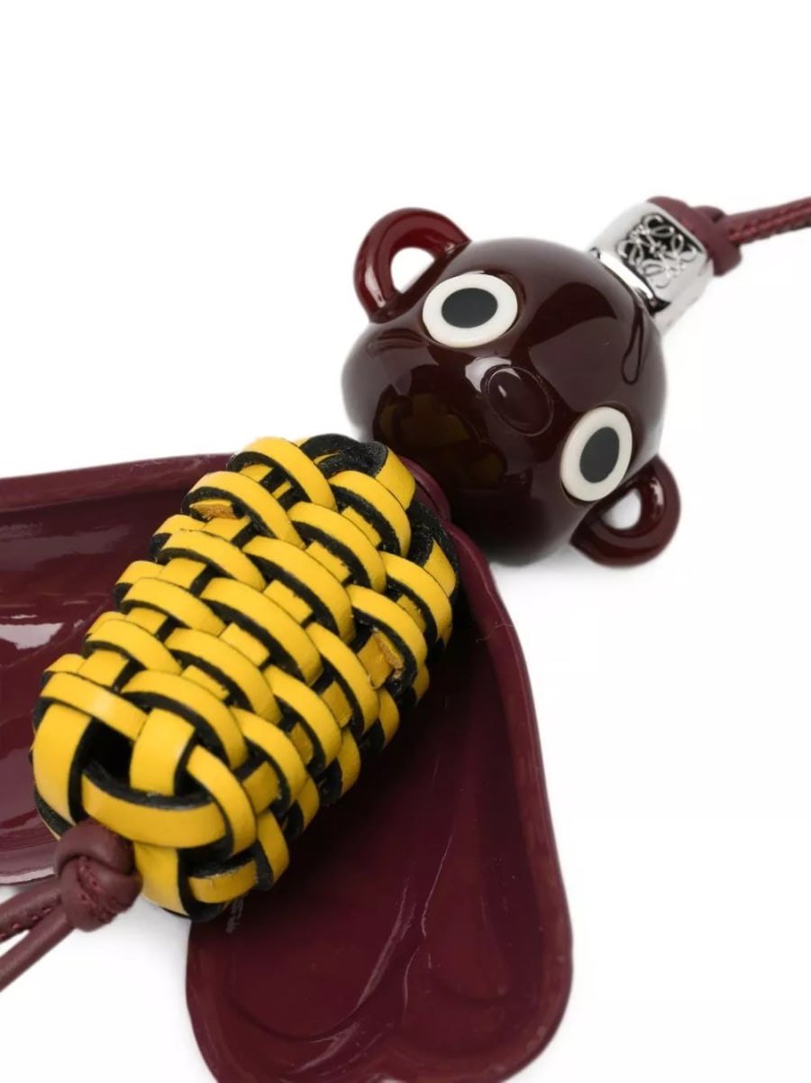 Loewe Charm in pelle Blombee, view 2