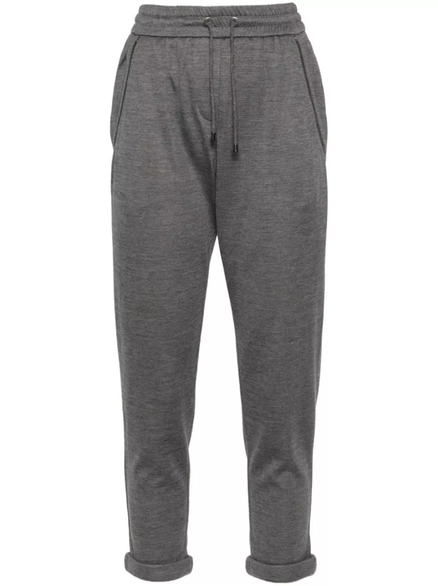 Brunello Cucinelli Pantaloni in cotone e seta