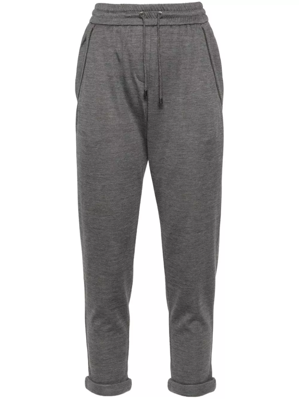 Brunello Cucinelli Pantaloni in cotone e seta