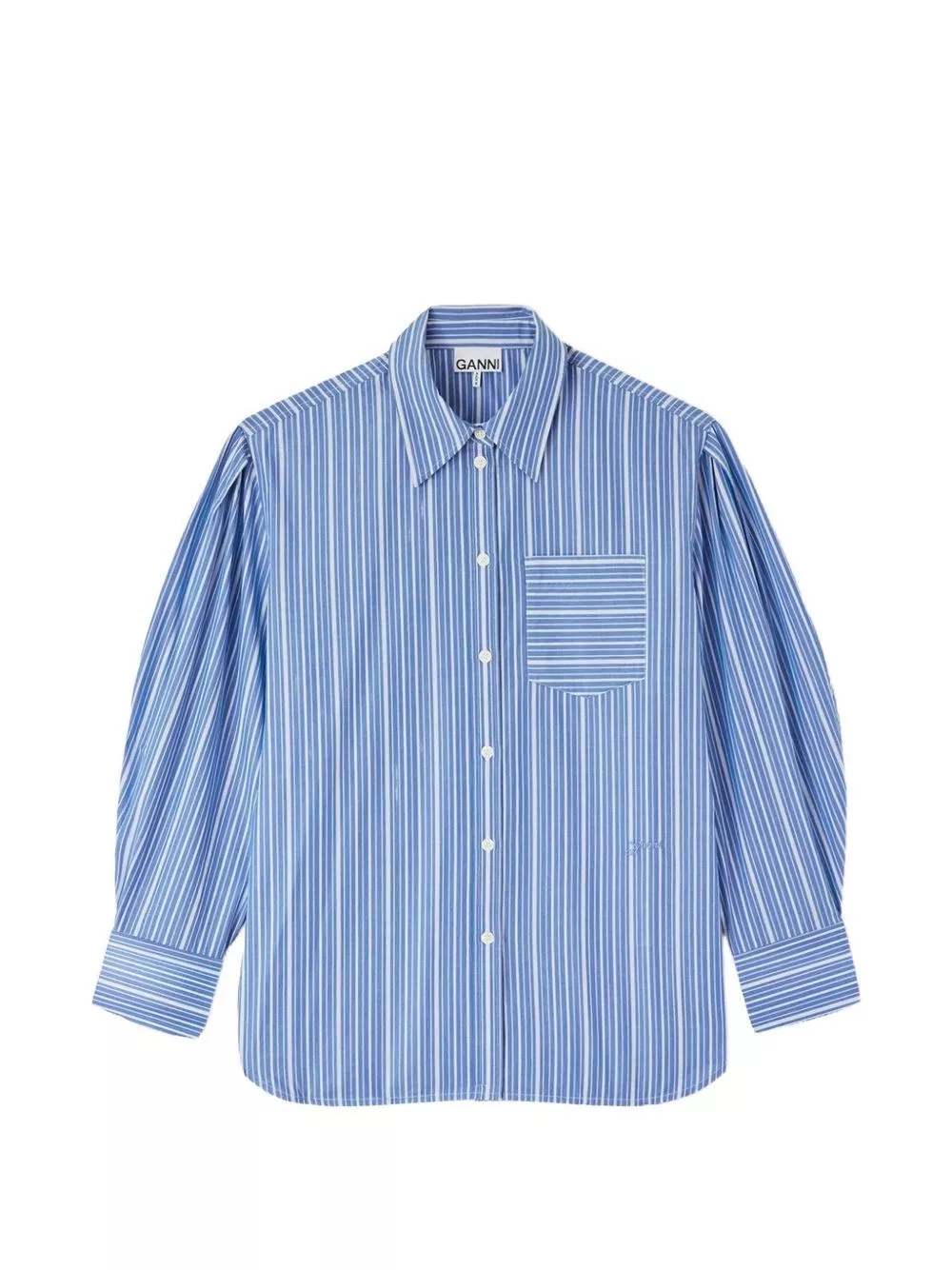 Ganni Camicia in cotone organico a righe