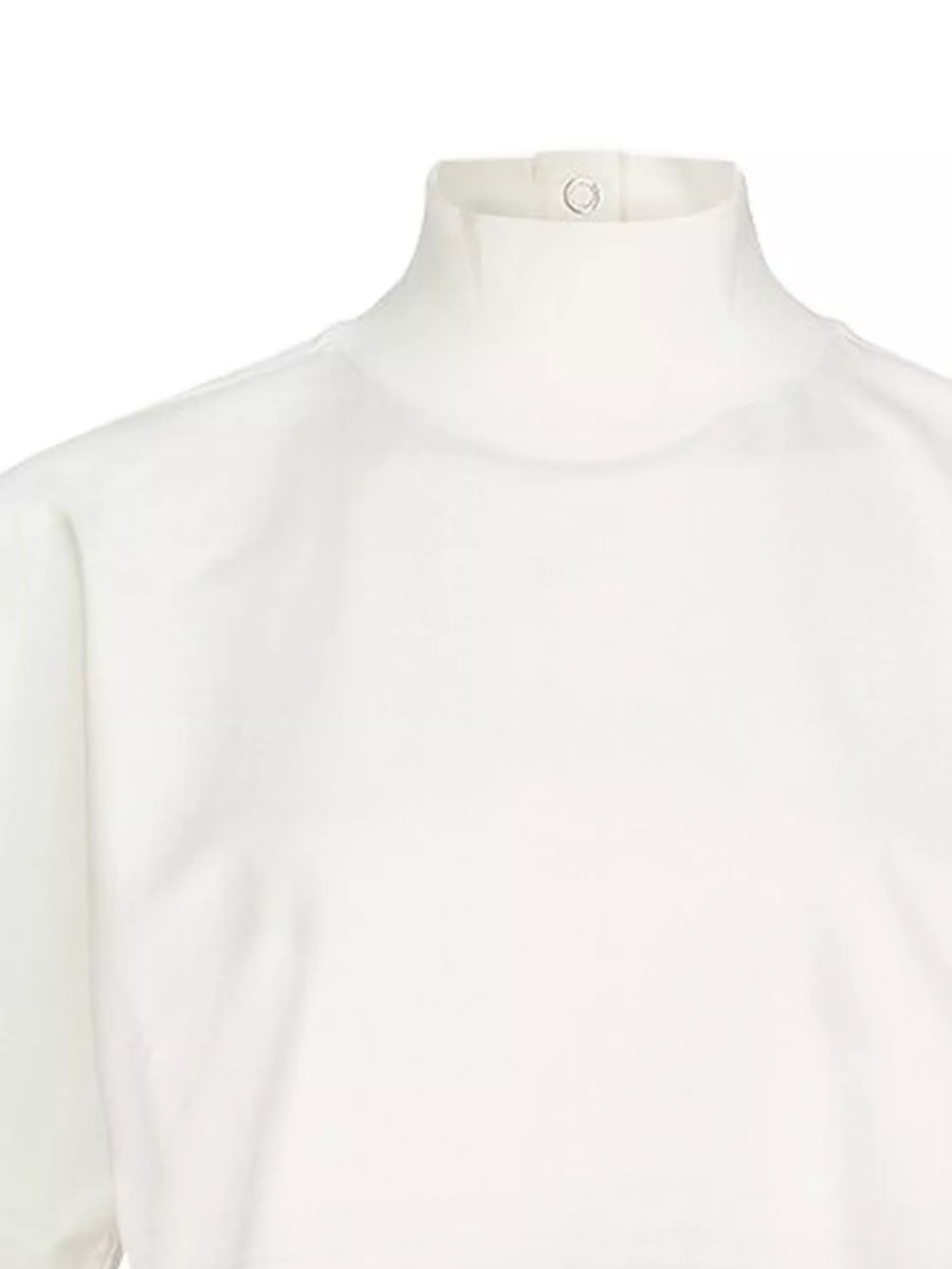 Alaïa Top in cotone a collo alto, view 2