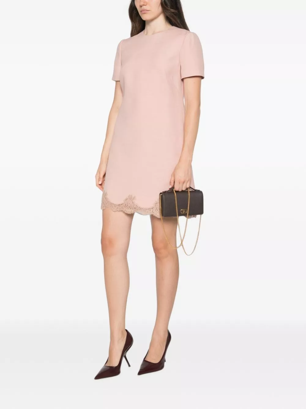 Valentino Abito mini in misto lana e seta