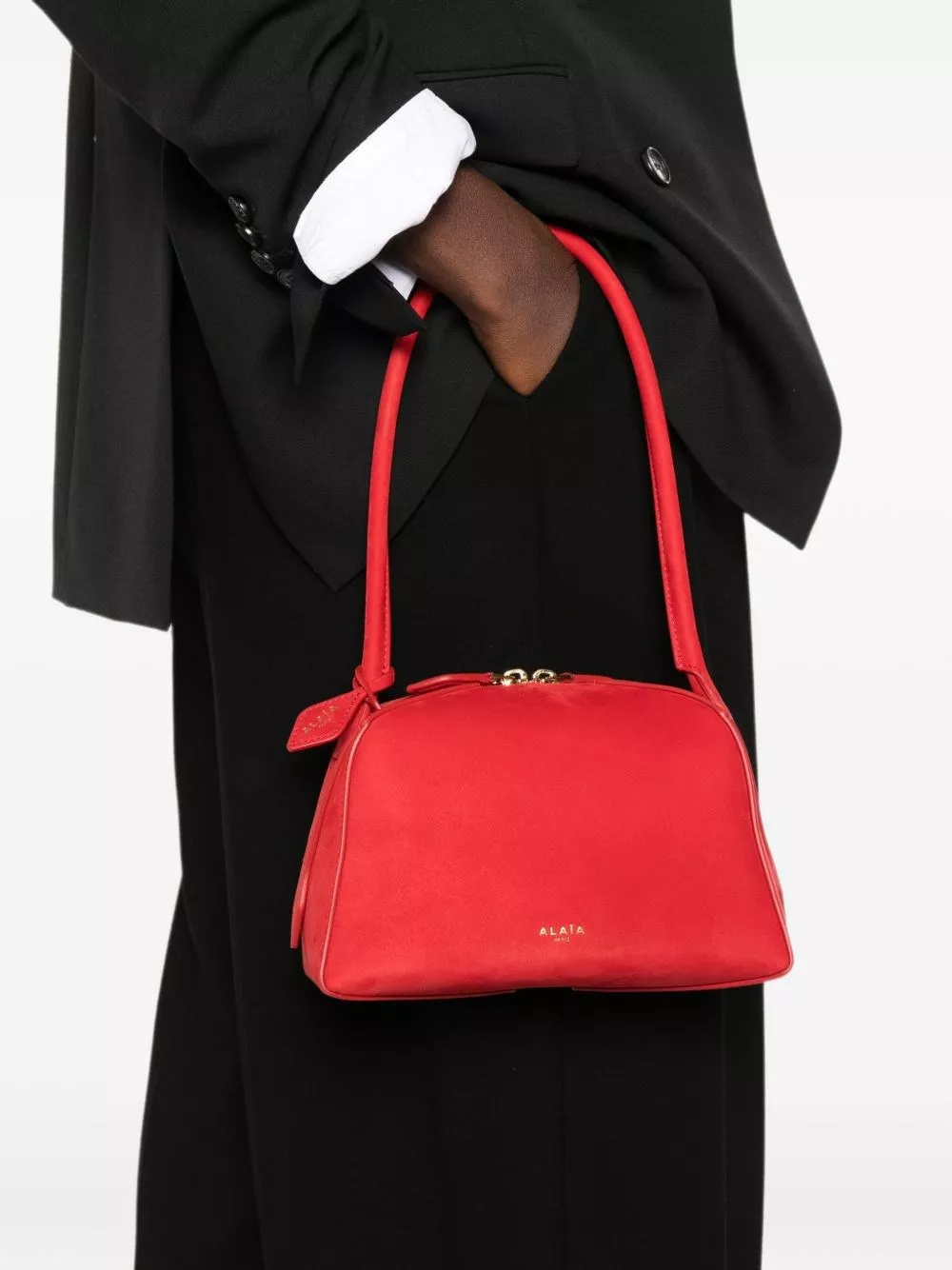 Alaïa La borsa a spalla in pelle Le Bouledogue, view 2