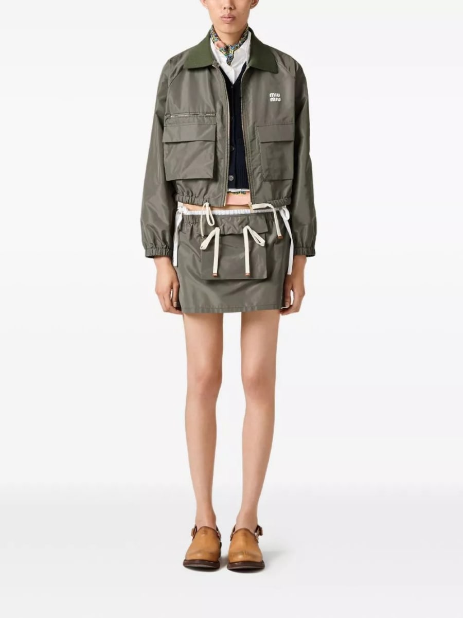 Miu Miu Giacca blouson con zip, view 6