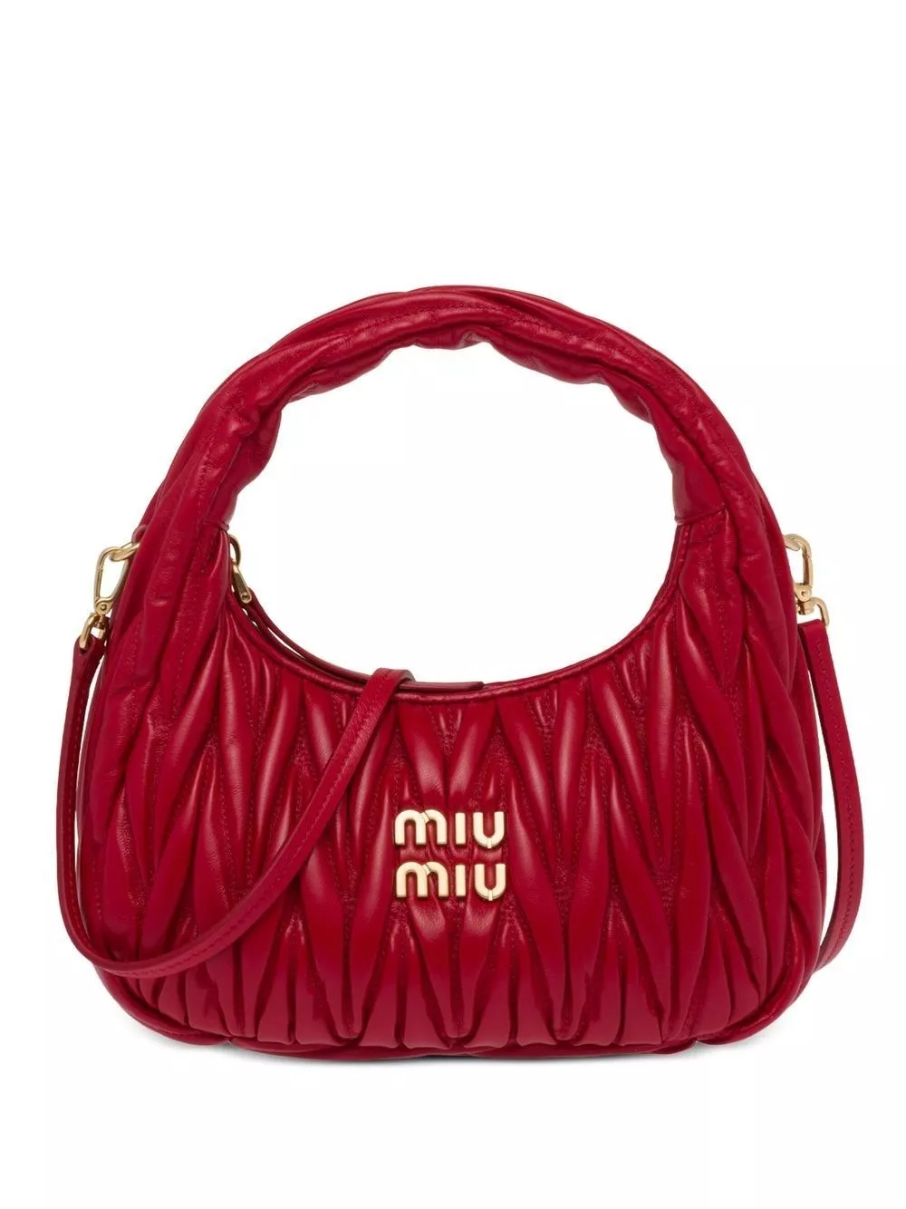 Miu Miu Borsa hobo in pelle matelassé Wander