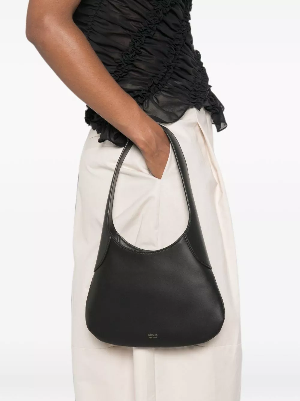 Khaite Borsa hobo in pelle piccola Joan, view 2