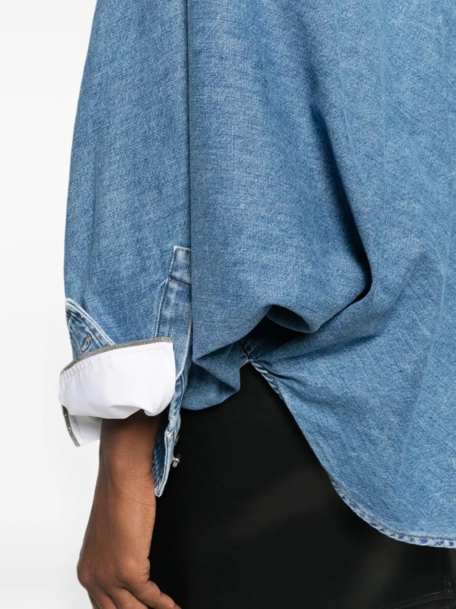 Loewe Camicia in denim di cotone, view 4