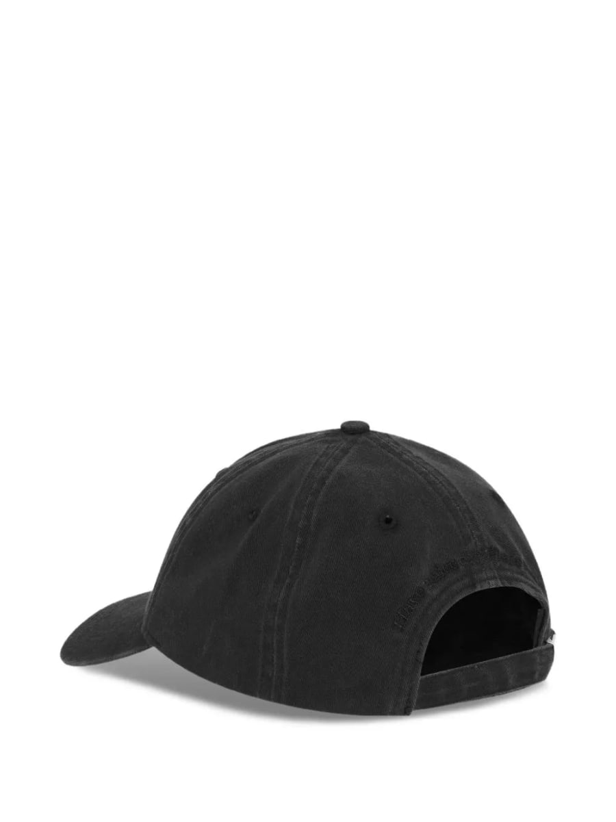 Ganni Cappellino da baseball in canvas con logo, view 2