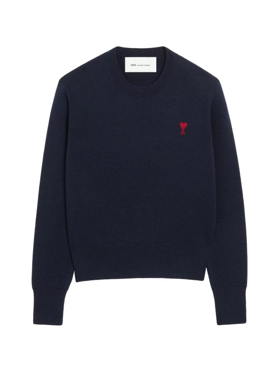 AMI Paris Maglione girocollo in lana Ami De Coeur