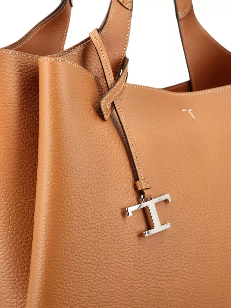 Tod's T Timeless borsa in pelle media, view 4