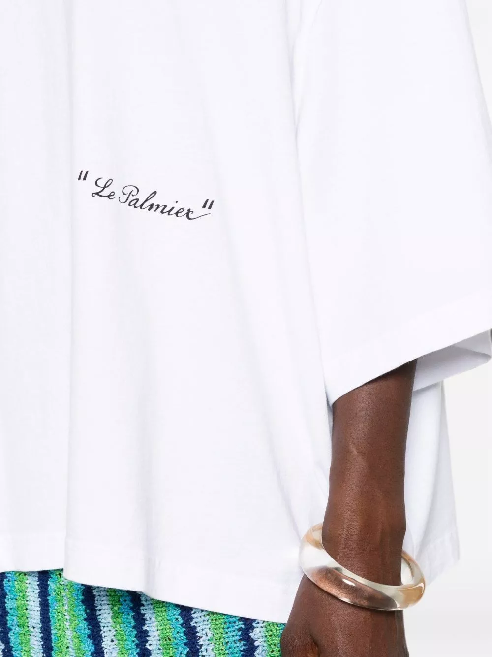 Jacquemus T-shirt in cotone Le Palmier, view 2