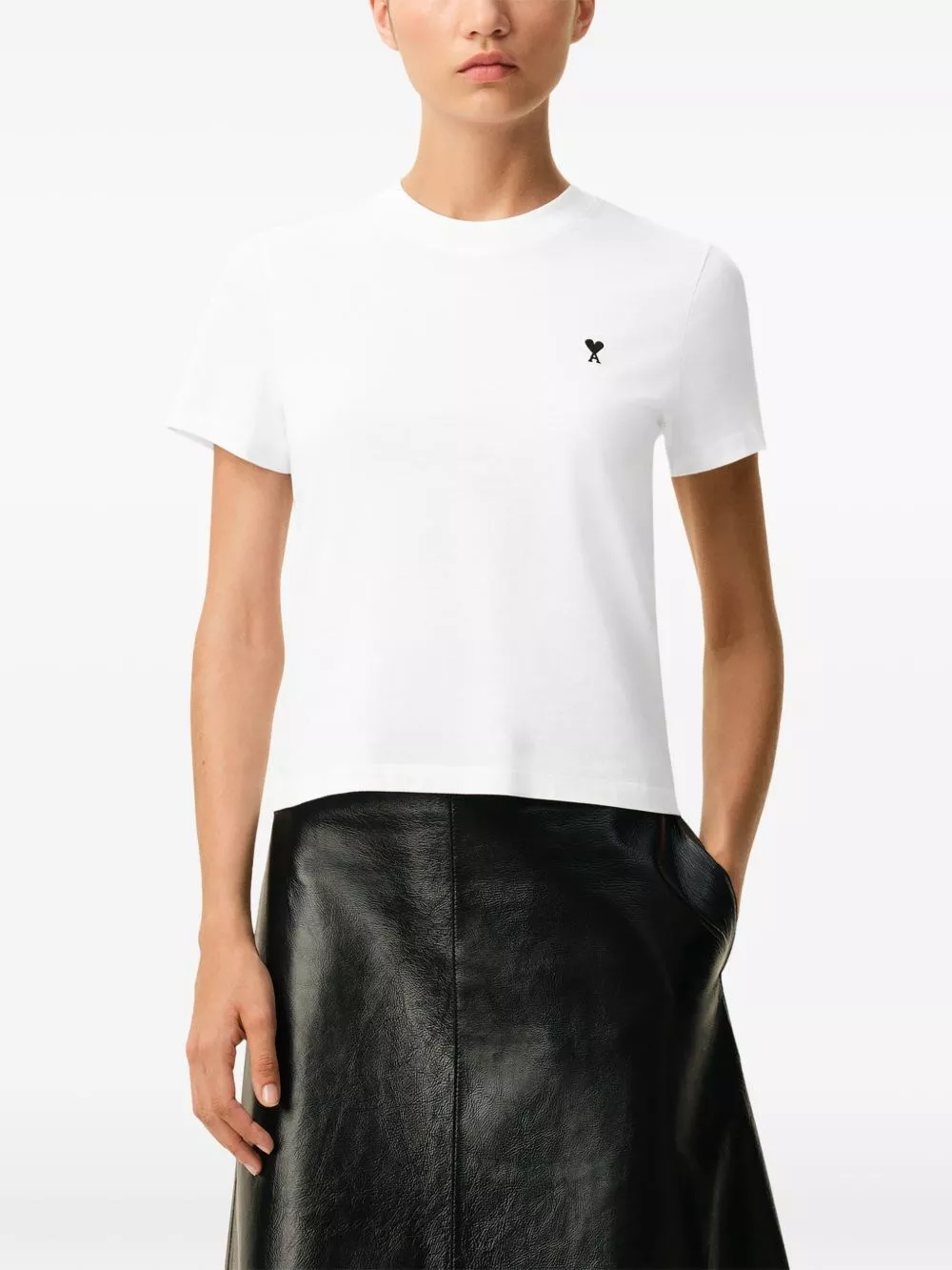 AMI Paris T-shirt in cotone Ami De Coeur, view 2