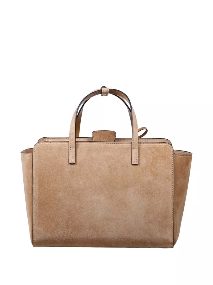 Hidesins Borsa tote media in pelle Flap, view 4