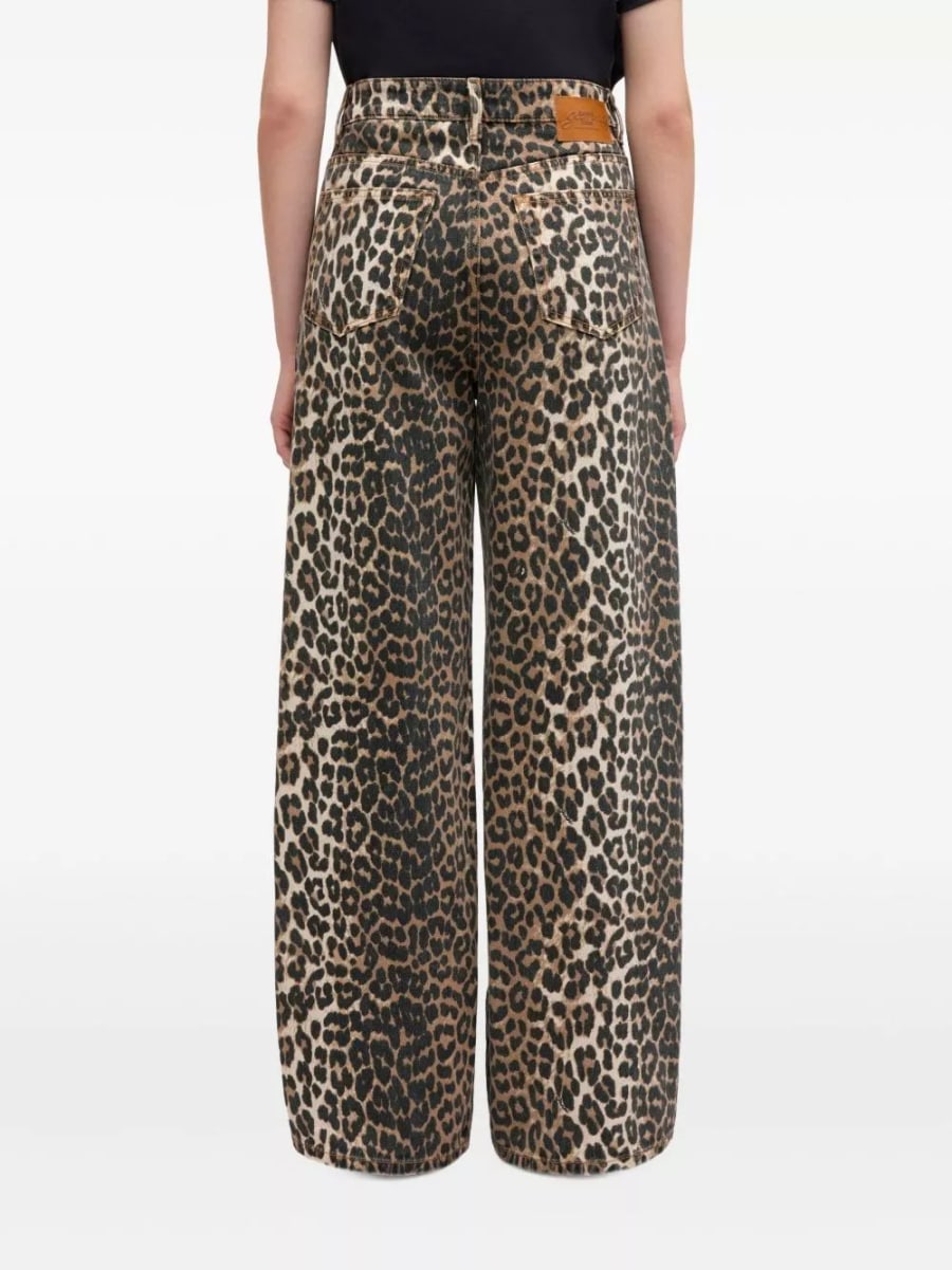 Ganni Jeans in denim di cotone biologico, view 2