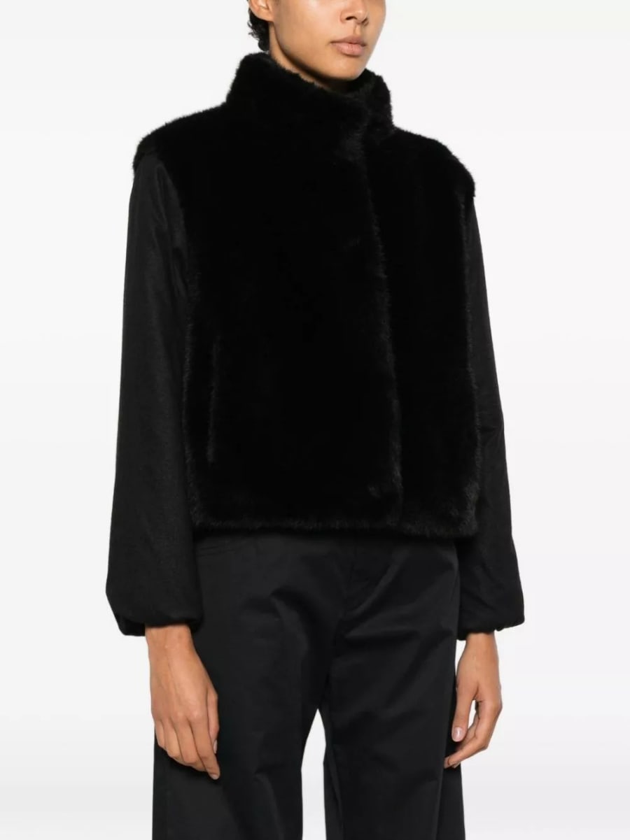 Herno Giacca blouson in pelliccia sintetica, view 4