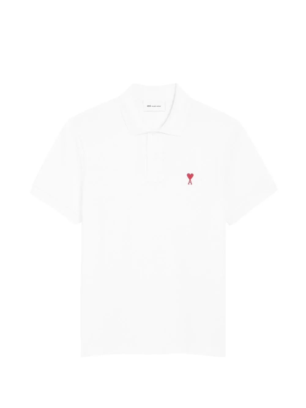 AMI Paris Ami De Coeur la polo in cotone