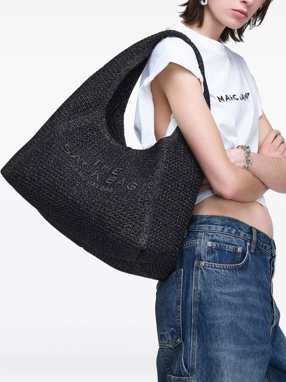 Marc Jacobs La borsa a sacco in crochet, view 2