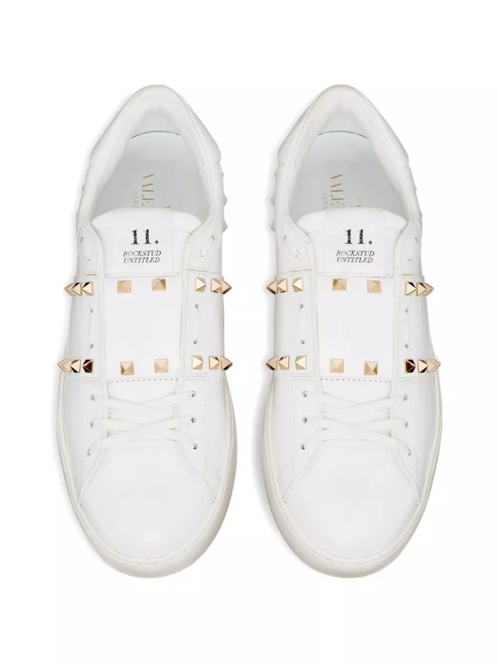 Valentino Garavani Sneakers in pelle Rockstud Untitled, view 2