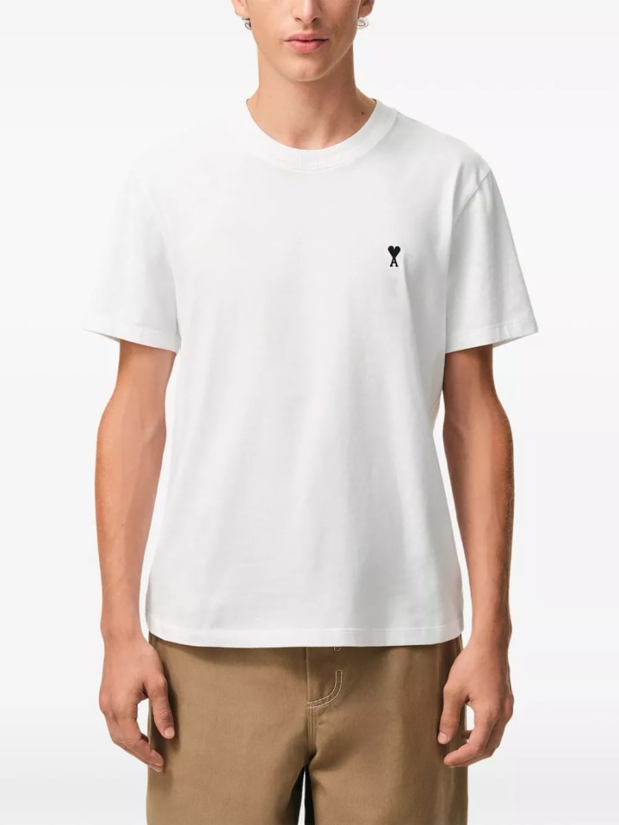 AMI Paris T-shirt in cotone Ami De Coeur, view 2